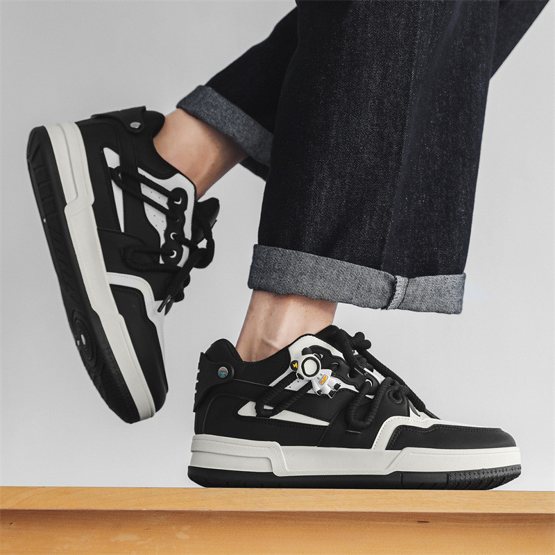 Módne pánske vulkanizované topánky na skateboarding, retro pánske tenisky na platforme, pohodlné priedušné ležérne tenisky, tenisky pre mužov