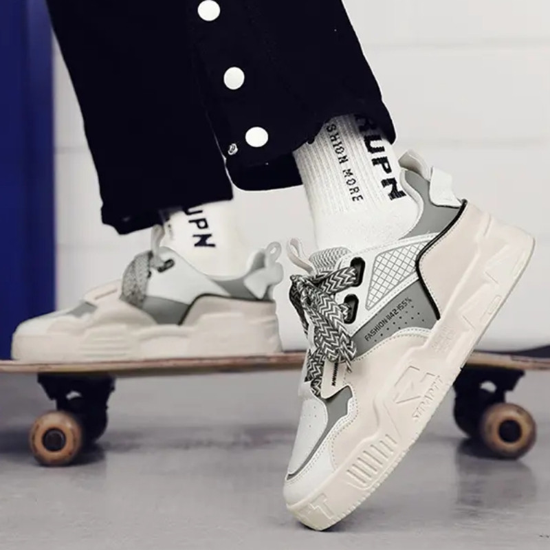 Pánske tenisky Muffin s hrubým podrážkou, farebne zladené, módne pánske topánky na bežné nosenie, športové topánky, tenisky Masculino