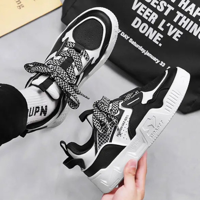 Pánske tenisky Muffin s hrubým podrážkou, farebne zladené, módne pánske topánky na bežné nosenie, športové topánky, tenisky Masculino