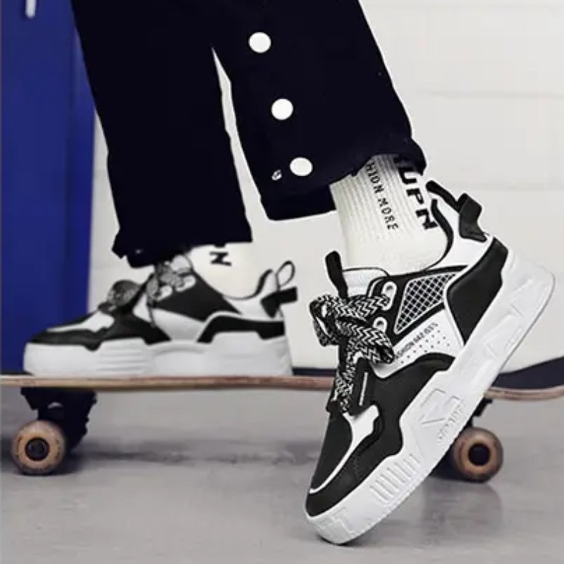 Pánske tenisky Muffin s hrubým podrážkou, farebne zladené, módne pánske topánky na bežné nosenie, športové topánky, tenisky Masculino