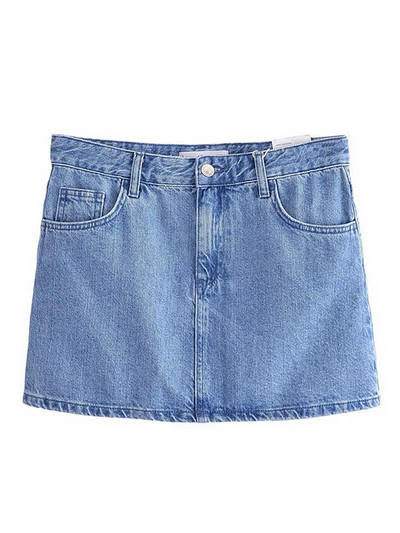 Tangada pentru femei 2023, noua vestă albastră de blugi, cu decolteu în V, fără mâneci, îmbrăcăminte exterioară pentru femei 6P134