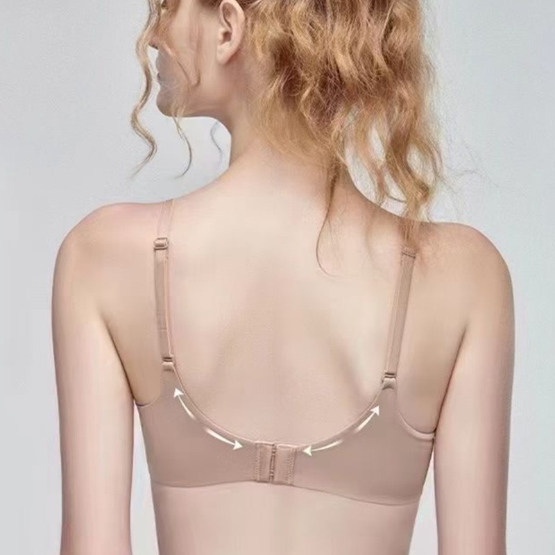 Lenjerie subțire dintr-o singură bucată, fără cusături, Sâni mici pentru femei, adunați în colecție Sâni laterali, fără inel de oțel, sutien respirabil