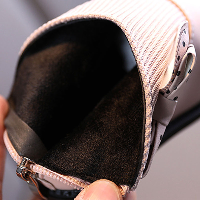 Dječje kratke čizme Cipele za djevojčice Jesen Zima Tople pletene dječje čizme Princess Sweet Bow Čizme za malu djevojčicu Cipele Dječje G06231