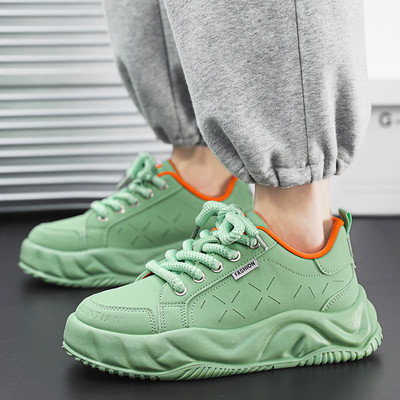 Trend Novi dolazak Muške vintage modne ravne cipele za povećanje visine Muške sportske tenisice za hodanje Chunky Tenis Masculino