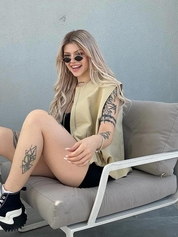 Dámska módna vesta bez rukávov s výstrihom do O-krku, voľné dámske tielko, ležérne voľné dámske základné vesty, streetwear