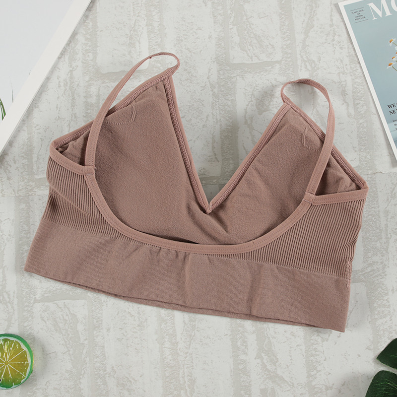 CHRLEISURE 2Pcs Set grudnjaka Komplet donjeg rublja Ženske gaćice Seksi g-string Bešavni grudnjak Žensko donje rublje Meka majica bez rukava 2022 Novo