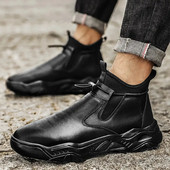 Odiniai vyriški batai vaikščiojimo sportbačiai Lengvi vyriški laisvalaikio batai Patogūs laisvalaikis Vyriški Neslystantys saugūs batai Tenis Masculino