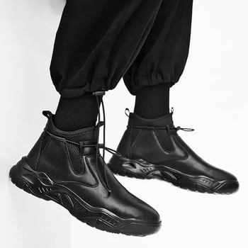 Кожени мъжки обувки Маратонки за ходене Леки мъжки ежедневни обувки Удобни мъжки неплъзгащи се защитни обувки Tenis Masculino