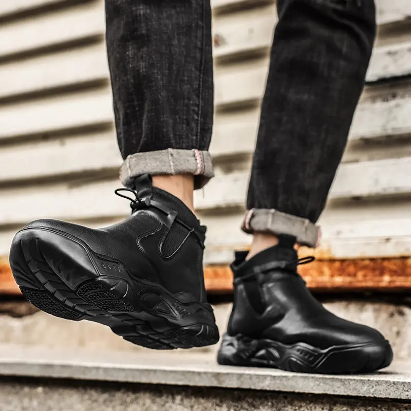 Odiniai vyriški batai vaikščiojimo sportbačiai Lengvi vyriški laisvalaikio batai Patogūs laisvalaikis Vyriški Neslystantys saugūs batai Tenis Masculino