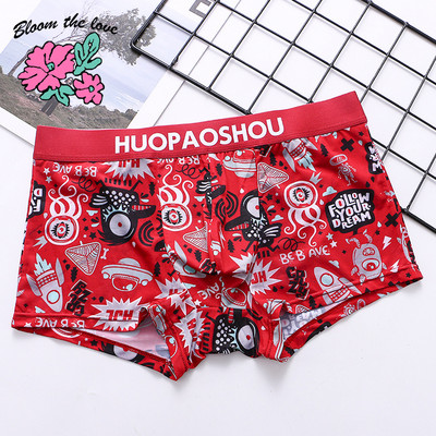 [Bloom the love] Mieli animaciniai apatiniai Vyriški Boxer Homme Vyriški Bokseriai Slip Para Hombre Kelnaitės Vyras Cuecas Masculina M-3XL PB3230