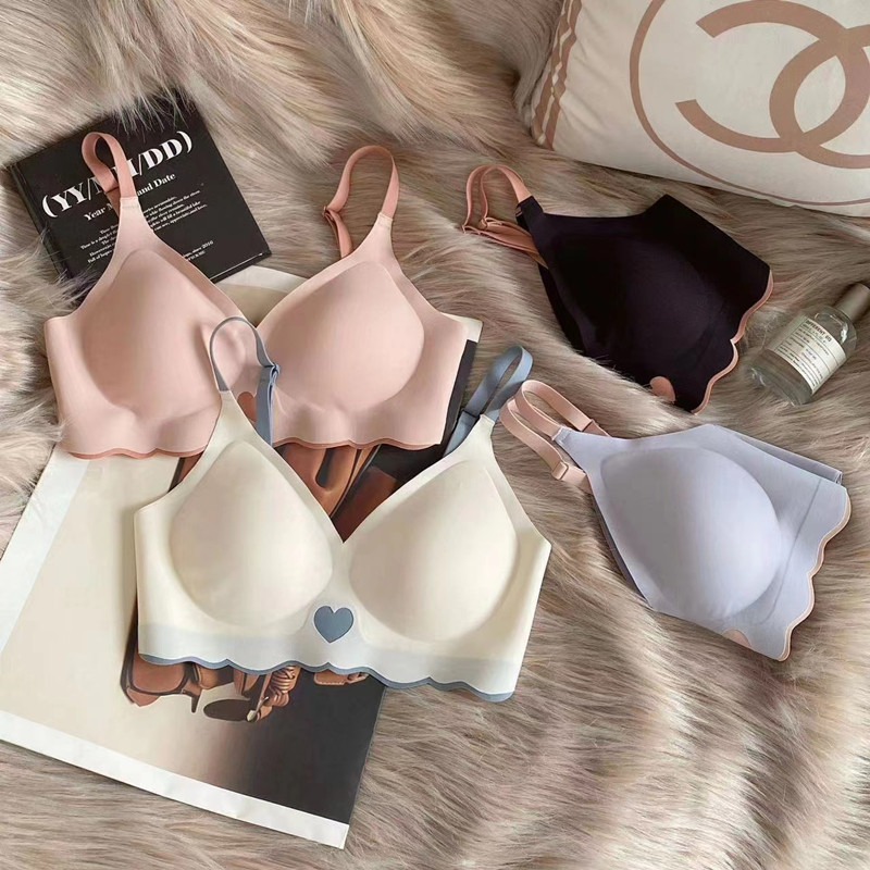 Gornji ženski grudnjak koji ne ostavlja tragove, bez čeličnih prstenova, skupljajući se protiv opuštanja, udobno i malo žensko donje rublje, tanki dio