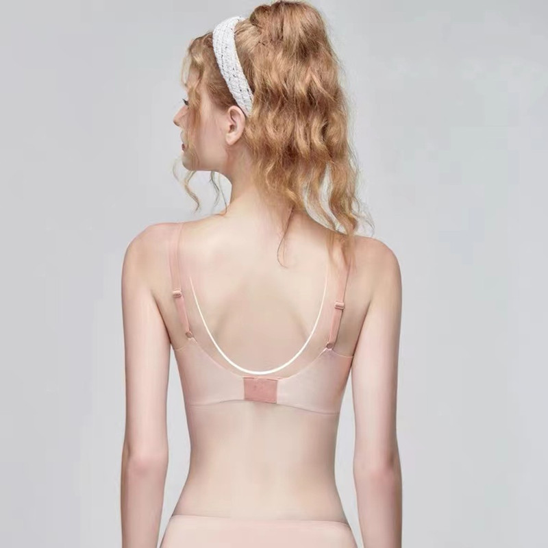 Gornji ženski grudnjak koji ne ostavlja tragove, bez čeličnih prstenova, skupljajući se protiv opuštanja, udobno i malo žensko donje rublje, tanki dio