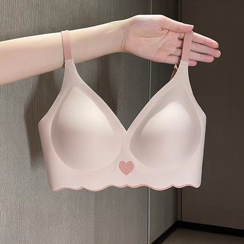 Gornji ženski grudnjak koji ne ostavlja tragove, bez čeličnih prstenova, skupljajući se protiv opuštanja, udobno i malo žensko donje rublje, tanki dio
