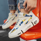 Modne muške cipele za 2023. Boje Visoke cipele za skejtbord Luksuzne tenisice za muškarce Ravne cipele Sportske ležerne Tenis Para Debele tenisice