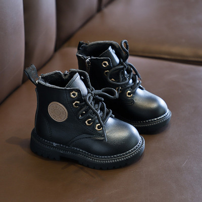 Anglia Noua Toamnă Copii Cizme de zăpadă Copii Iarna Glezna Iarnă Cizme Fată Pantofi unisex din piele PU Pentru copii Pantofi de zăpadă C10281