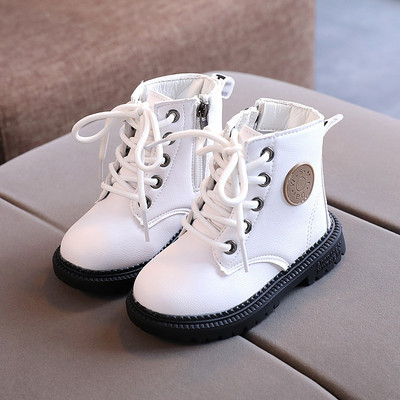 Anglia Noua Toamnă Copii Cizme de zăpadă Copii Iarna Glezna Iarnă Cizme Fată Pantofi unisex din piele PU Pentru copii Pantofi de zăpadă C10281