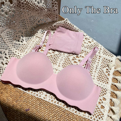 Szexi női melltartók Push Up melltartó varrat nélküli fehérnemű Solid vezeték nélküli sportmelltartó egyrészes Gather Convertible Straps Melltartó