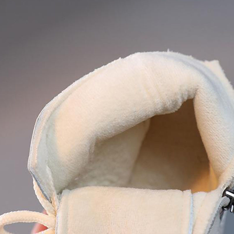 Zimné roztomilé dievčenské čižmy s jahodovým ležérnym plochým podpätkom, plyšové topánky na platforme pre batoľatá, nové topánky pre malé dievčatká, tenisky G06252