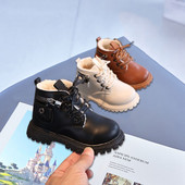 Cizme cu platformă antiderapante pentru copii, toamnă iarnă, băieți, fete, pentru motocicletă, design de marcă, cizme pentru studenți, confortabile, G07122