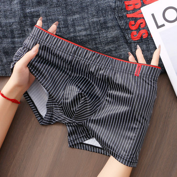 EXILIENS New Striped Boxer Men Underwear Soft Bermuda Ropa Interior Mens Boxers Cuecas Masculinas Man Calzoncillos M-3XL H0109-Y