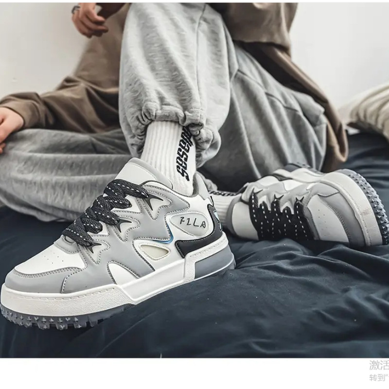 Modne muške cipele za kauzalizaciju Prozračne lagane neklizajuće tenisice Udobne cipele za hodanje za muškarce Debele tenisice Tenis Masculino