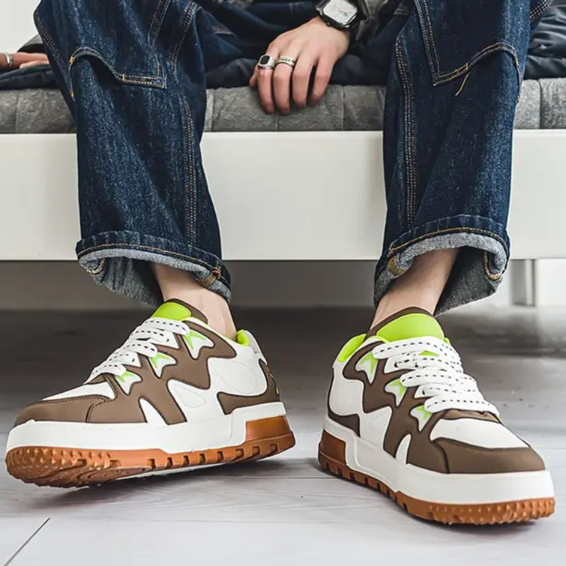 Modne muške cipele za kauzalizaciju Prozračne lagane neklizajuće tenisice Udobne cipele za hodanje za muškarce Debele tenisice Tenis Masculino