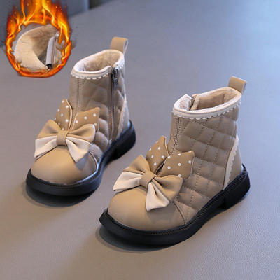 Slatke dječje čizme sa zečjim ušima za princeze, zimske svestrane cipele s platformom za djevojčice, super lijepe čizme za snijeg G10091