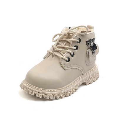 Zima 2022. Nove dječje kratke čizme u engleskom stilu za dječake Zgodne tople plišane čizme Cipele Modni ukrasi za djevojčice E10114