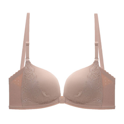 Sutien cu închidere în față Bralette fără spate Push Up Sutien pentru femei Lenjerie de corp cu spate deschis fără fir Lenjerie de nuntă pentru femei Sutiene invizibile