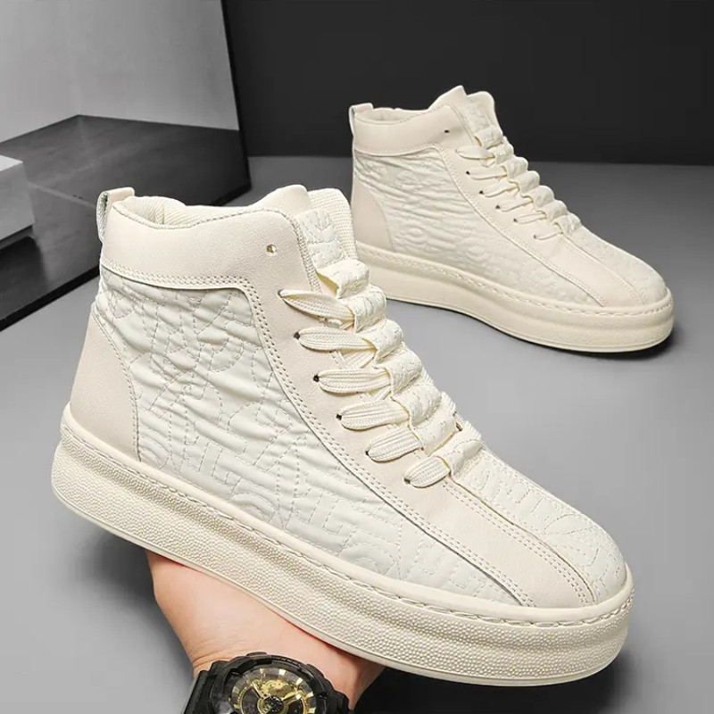 2023 Nové jesenné čierne pánske čižmy Nové módne pánske čižmy Teplé topánky pre mužov na platforme Tenis Masculino De Lona