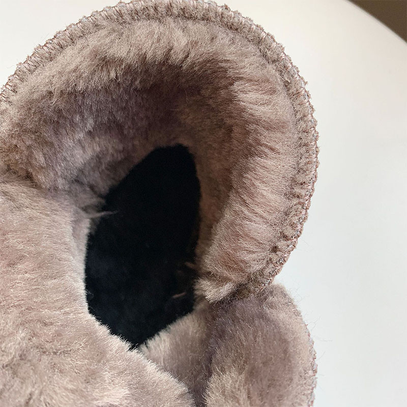 Cizme de zăpadă pentru fetițe mici, negru, bej, maro, perlat, cizme pentru fetiță, încălțări, calde, nituri, pantofi casual pentru copii G07172