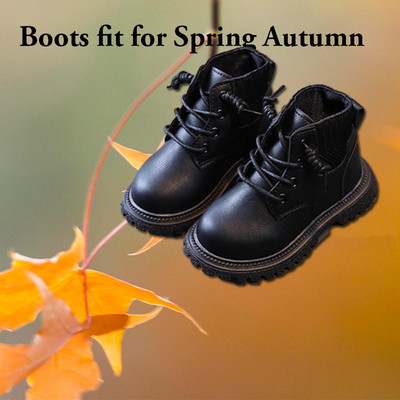 Copii Pantofi ocazional Toamna Iarna Cizme de zapada Pantofi baieti Moda Piele Moale Antiderapante Cizme Fete Pantofi sport pentru alergare G07041