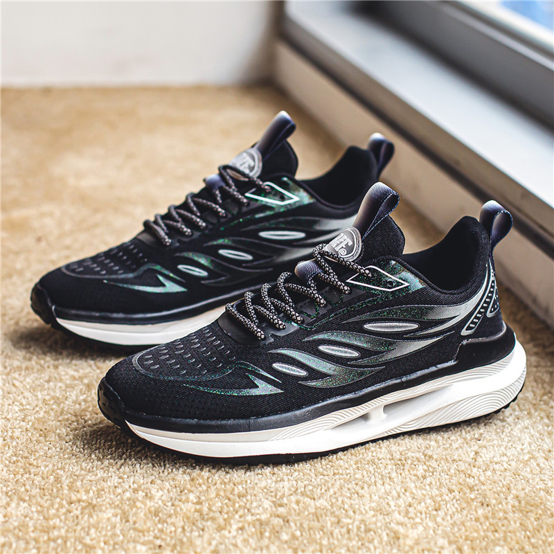 2023, pantofi negri, groși, pentru bărbați, cu platformă, pantofi de toamnă, de modă, respirabili