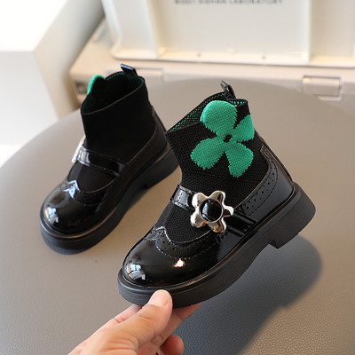 Čarape za djevojčice s cvjetnim vezom Cipele za ranu jesen 2022. Gležnjače za bebe princeze Studentske neklizajuće lijepe cipele za djevojčice G01043