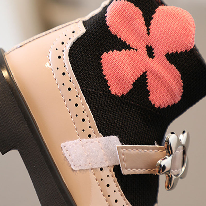 Čarape za djevojčice s cvjetnim vezom Cipele za ranu jesen 2022. Gležnjače za bebe princeze Studentske neklizajuće lijepe cipele za djevojčice G01043