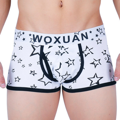 Muške gaćice Bokserice Donje rublje Pamučne kratke hlače za muškarce Seksi gaćice s printom Bikini Muške gaće