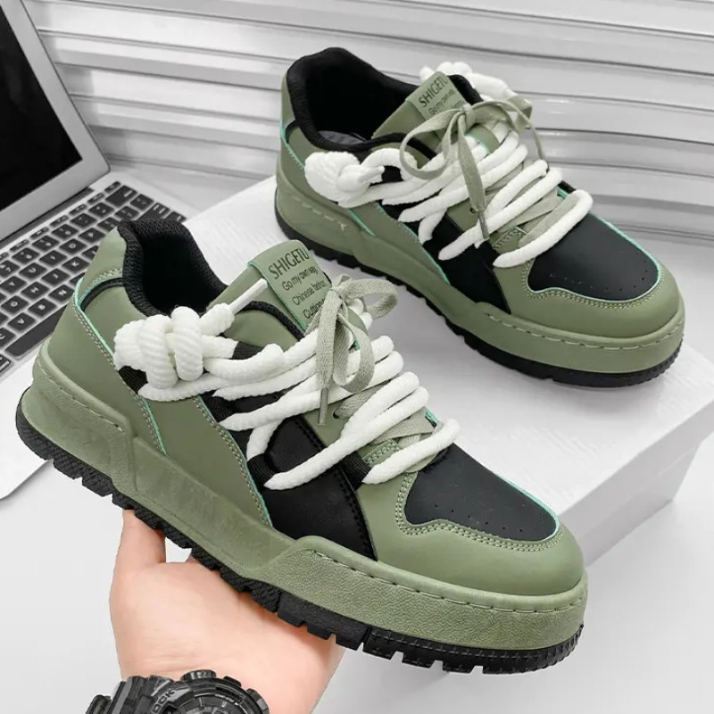 2023 Nove dizajnerske cipele za muškarce Ležerne tenisice s platformom Tenisice na vezanje Modne studentske tenisice Muške vulkanizirane tenisice Masculino