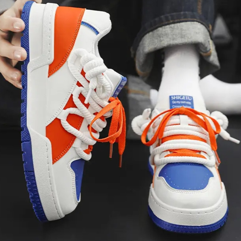 2023 Nove dizajnerske cipele za muškarce Ležerne tenisice s platformom Tenisice na vezanje Modne studentske tenisice Muške vulkanizirane tenisice Masculino