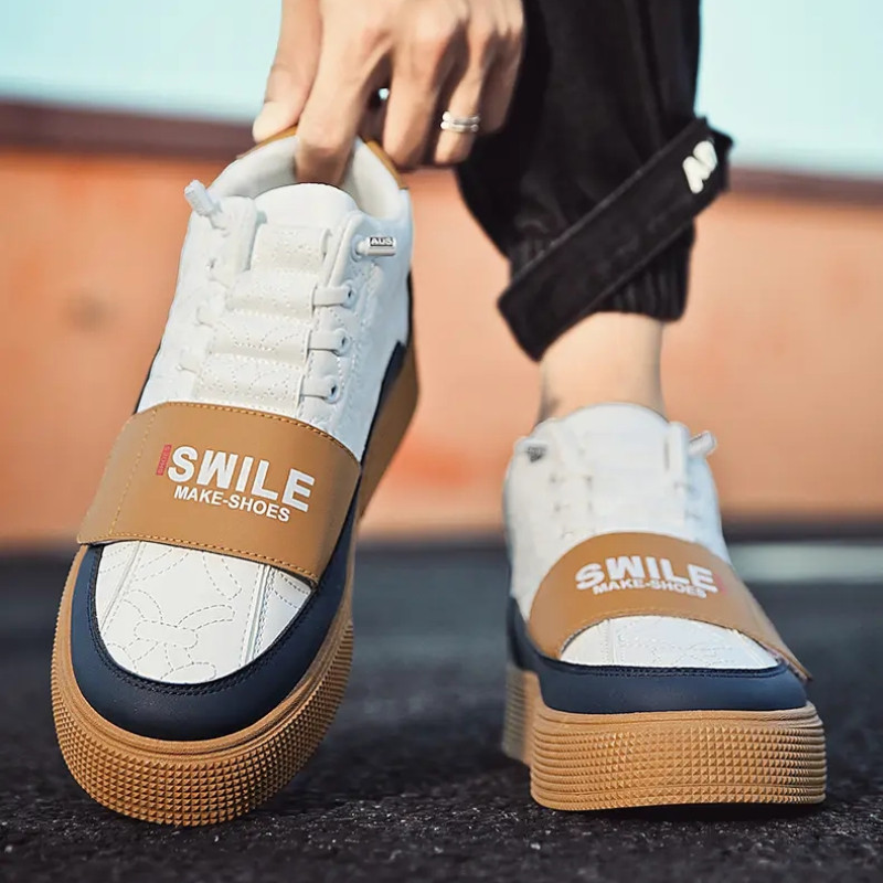 Pantofi noi pentru bărbați, pantofi grososi, modă, ușoare, anti-alunecare, pantofi de lux pentru bărbați, de designer, pantofi casual pentru bărbați, pantofi vulcanizați pentru bărbați