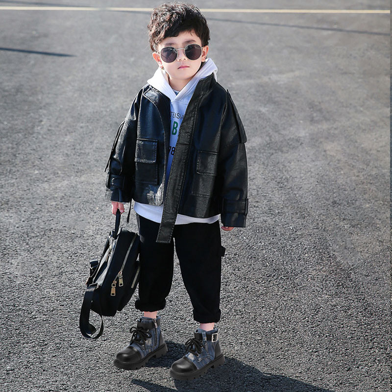 Modne poderane traper čizme inspirirane zapadnjačkim stilom za djecu, dječje, dječačke, kaubojske cipele s platformom s opremom, borbene čizme za djevojčice G09144