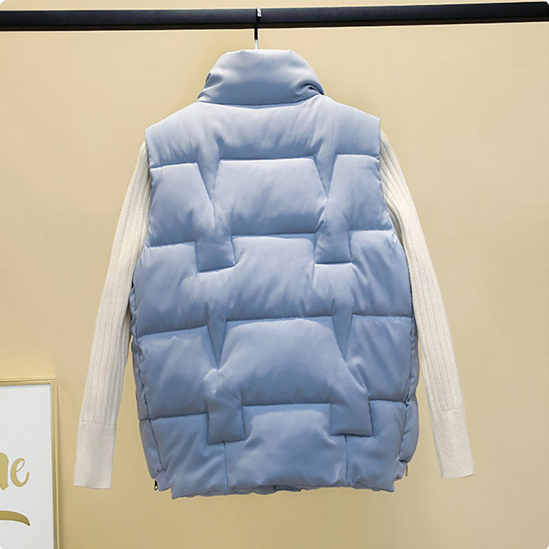 Studentski prsluk Jakna Nova zimska jakna 2022. Korejski jednobojni prsluk bez rukava Ženski donji pamučni prsluk Gornji kaput Chaleco Mujer