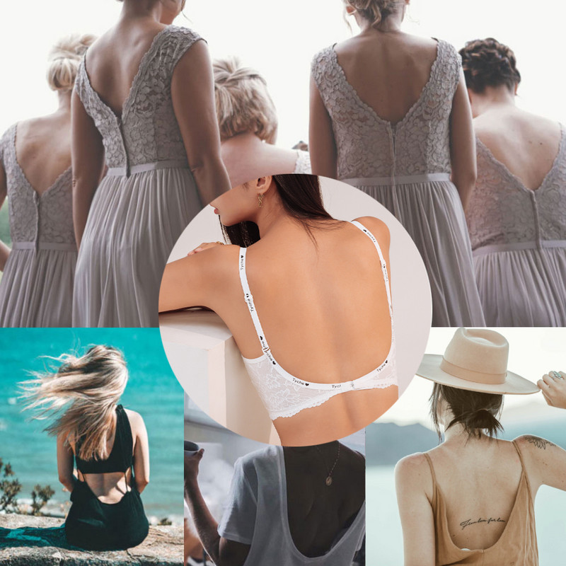 Αόρατο σουτιέν Bralette Γυναικείο Αόρατο Σουτιέν Δαντέλα Σέξι Εσώρουχο Ασύρματο Εσώρουχα χωρίς ραφές αναπνεύσιμο Sujetador