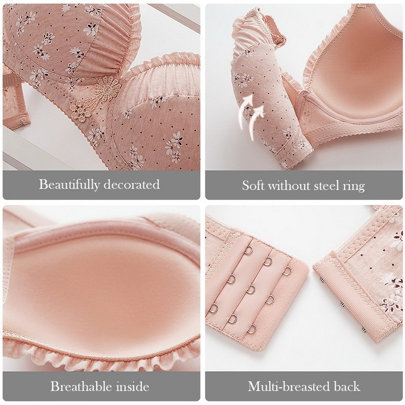 Belaidės liemenėlės moterims Seksualūs paminkštinti liemenėlės viršutiniai apatiniai apatiniai didesnio dydžio liemenėlės, kvėpuojančios miegui skirtos liemenėlės, moteriškos A/B taurės