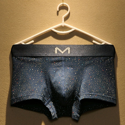 Boxer de modă Lenjerie de corp pentru bărbați Bumbac Cuecas Masculina Bărbați Stele Boxeri imprimați Chiloți Boxer scurti Mărimea M-3XL