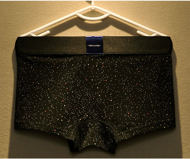 Boxer de modă Lenjerie de corp pentru bărbați Bumbac Cuecas Masculina Bărbați Stele Boxeri imprimați Chiloți Boxer scurti Mărimea M-3XL