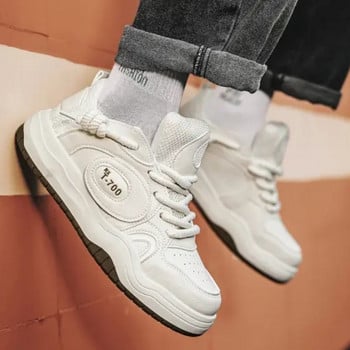 Fashion Chunky Sneakers Ανδρικά Απαλά Παπούτσια για Τρέξιμο Casual Δερμάτινο Αναπνεύσιμο Ύψος Αυξημένο Πλατφόρμα Επιτραπέζια παπούτσια Tênis Masculino