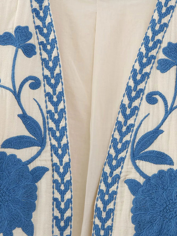 TRAF Letné ľahké dámske vesty Dámske vesty s výšivkou v národnom štýle pre ženy Patchwork Casual Vesty Topy