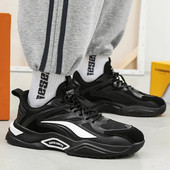 2023 m. Nauji vyriški madingi laisvalaikio sportiniai batai jaunimui pavasario rudeniui Patogūs padai juodi odiniai sportbačiai vyrams Tenis Masculino