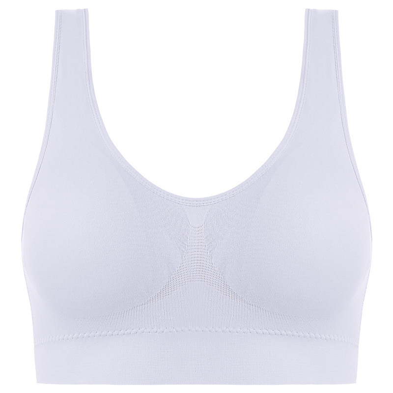 Dámska aktívna podprsenka Plus Size, bezšvová priedušná podprsenka bez kostíc, spodná bielizeň Bralette, pohodlná aktívna vystužená podprsenka