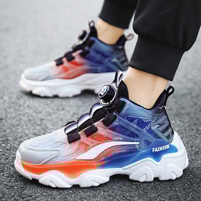 2023. aasta uus mood meeste jalatsid hingavad meeste kevad-sügis platvorm välistingimustes kõrged kingad Meeste pahkluu kingad paksud tossud Кроссовки